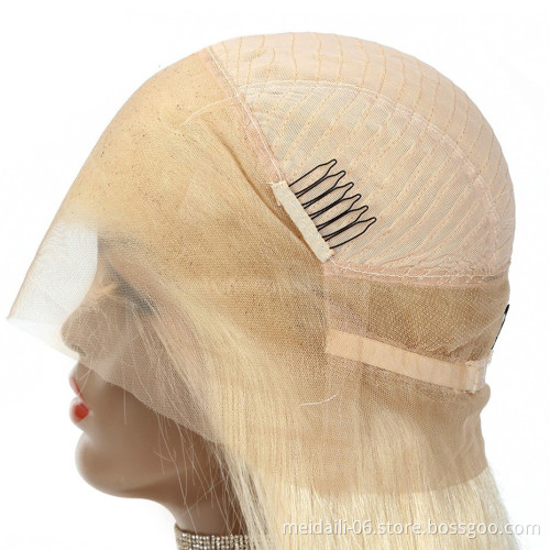 613 Blonde Lace Front Wigs Remy Brazilian 13x4 Straight Lace Front Human Hair Wigs